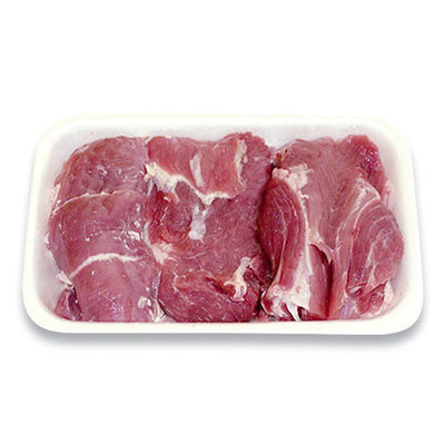 Profundidade descartável preta branca das bandejas 100mm do alimento da anti névoa para peixes da carne