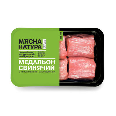 Profundidade descartável preta branca das bandejas 100mm do alimento da anti névoa para peixes da carne