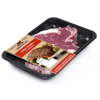 Bandejas descartáveis do alimento do ANIMAL DE ESTIMAÇÃO CPET com armazenamento da refrigeração do comprimento das tampas 200mm