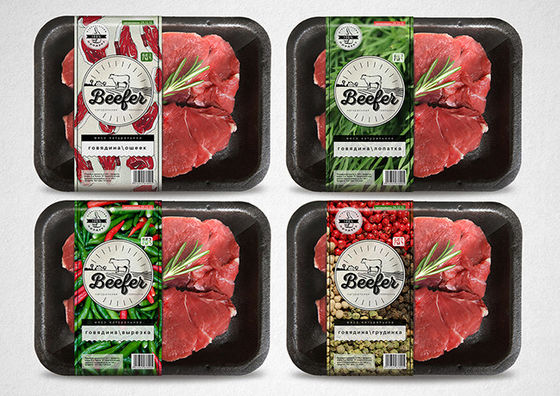 Logotipo personalizado Impresso em filme de embalagem de alimentos de alta barreira para recipiente de alimentos