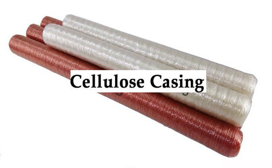 A permeabilidade alta do produto comestível descasca facilmente fora embalagens de salsicha da celulose