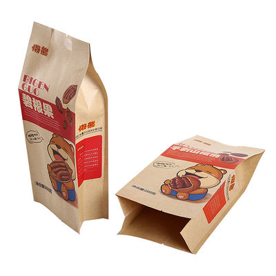 O empacotamento de alimento do bloco de Doy ensaca o suporte impermeável do papel de embalagem acima do malote Ziplock